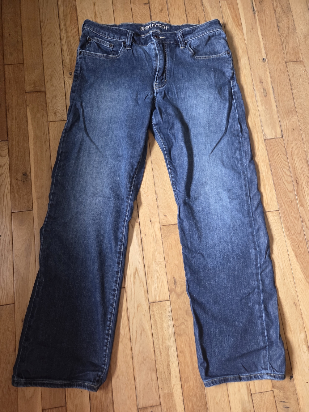 Denver Hayes Men's Relaxed Fit Jeans - Dark Blue Wash